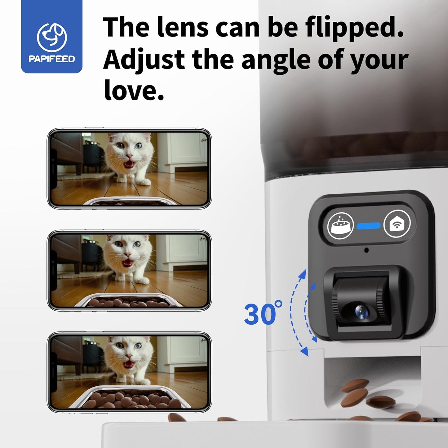 Smart WiFi Pet Feeder with HD Camera & App Control – 6L Automatic Food Dispenser for Cats & Dogs